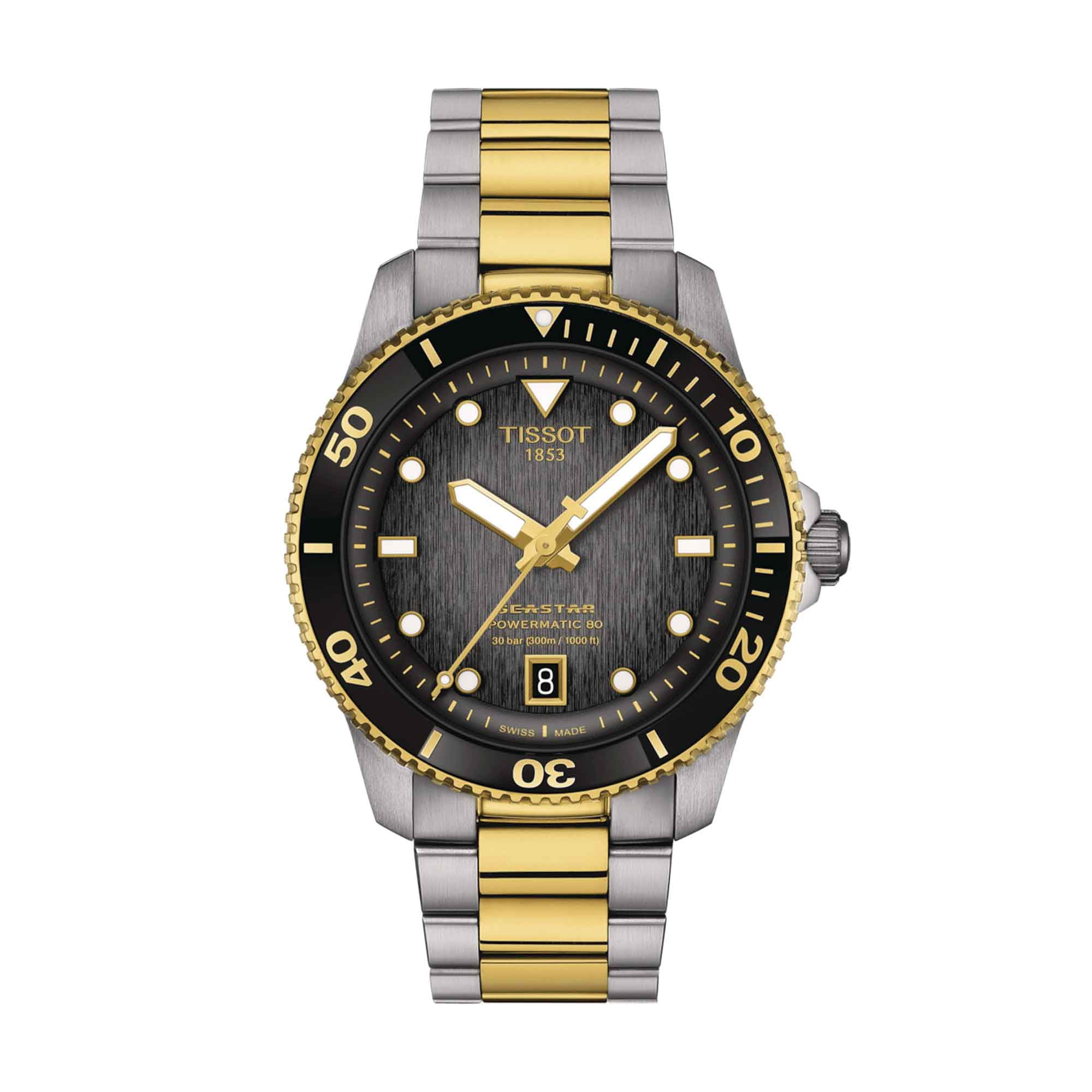 Tissot PR516 Powermatic 80 Automatic Black Dial Men's Watch