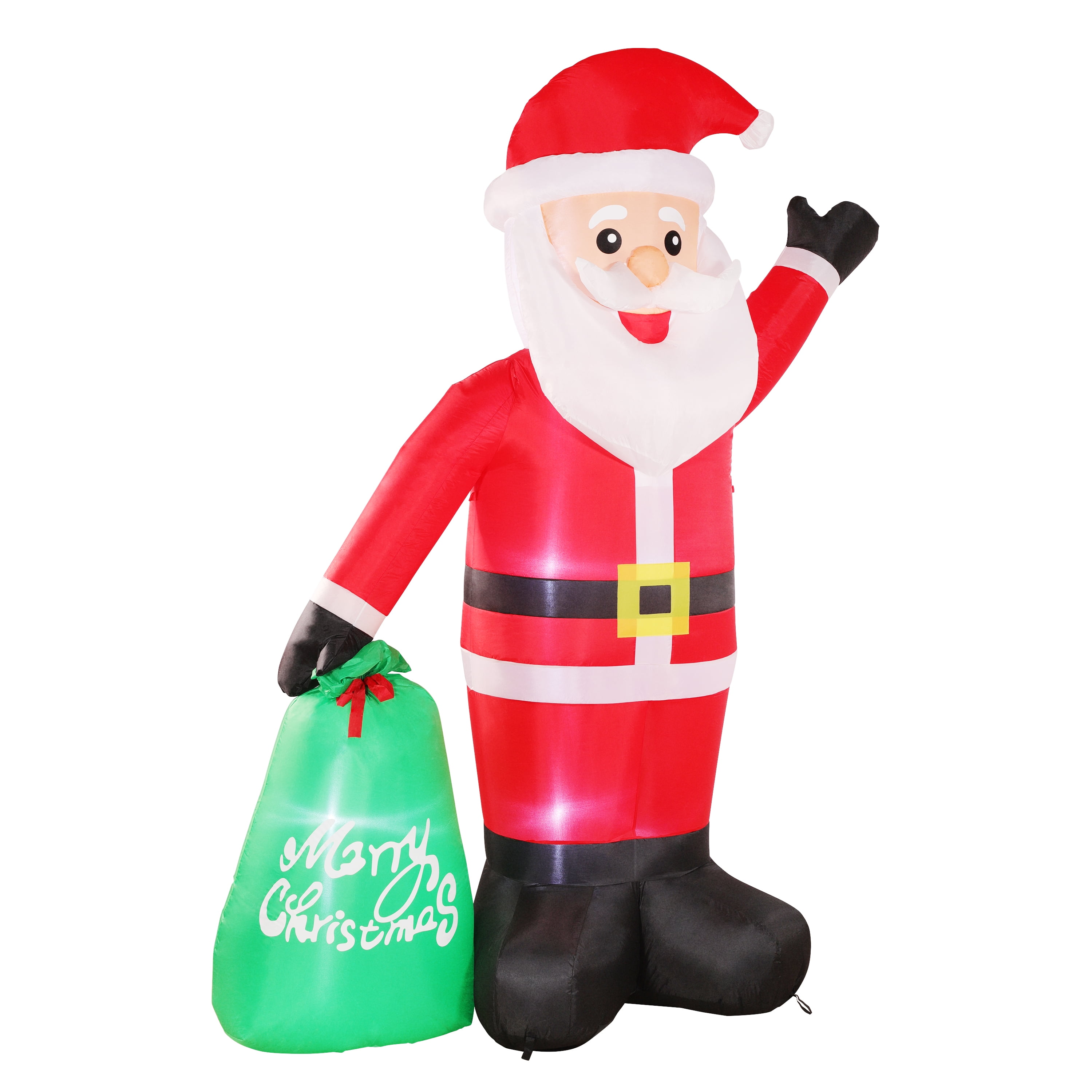 8 ft Lighted BlowUp Inflatable Santa Clause