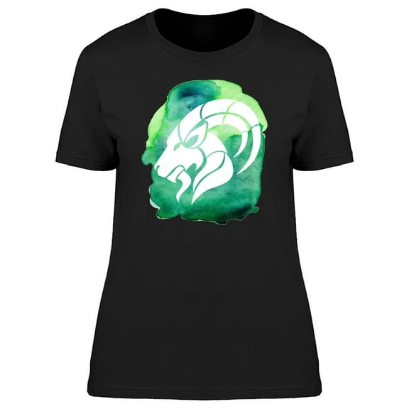 Capricorn Zodiac Green Tee Women's -Image by Shutterstock