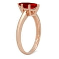 thumbnail image 3 of 1 ct Marquise Cut Natural Garnet Solitaire 14K Rose Gold Womens Engagement Ring, 3 of 4