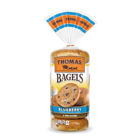 Thomas' Blueberry Bagels 6 count 20 oz