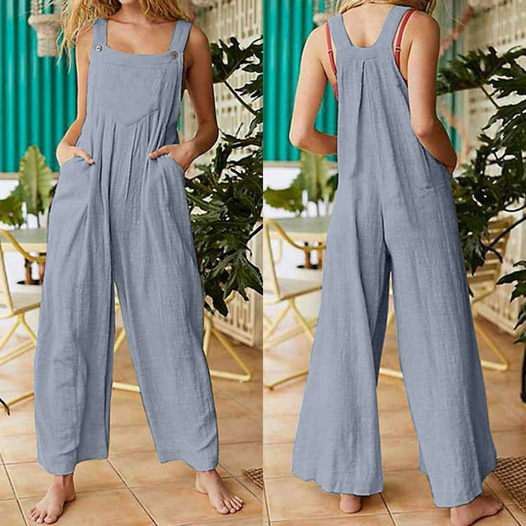 SELONE One Piece Jumpsuits for Women Casual Long Sleeve Knit Loose Fit Long  Pant Tube Top Ladies Travel Comfortable 2023 Vacation Flowy Rompers Womens