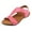 Red, variant on VNKIDY Comfortable Women Shoes Orthopedic Arch Support Sandals Summer Comfortable Walking Flat Beach Sandals Casual Dressy Solid Color Autumn Shoes