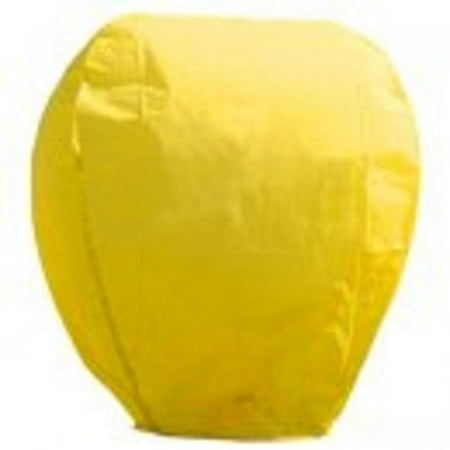 Pack of 4 Asian Inspired Yellow Chinese Sky Lantern Party Luminaries