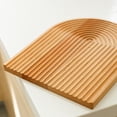 thumbnail image 3 of Bandeja de madera de haya estilo japonés con forma de remolino para pan y postre, tabla de cortar de madera, decoración para cocina y hogar, 3 of 8