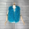 thumbnail image 5 of UAMVSH Women Fuzzy Fleece Vests Cropped Sleeveless Jackets Winter Warm Plush Coats Outwear Comfy Soft Waistcoat Ladies Fashion(Medium,Light Blue 1), 5 of 6