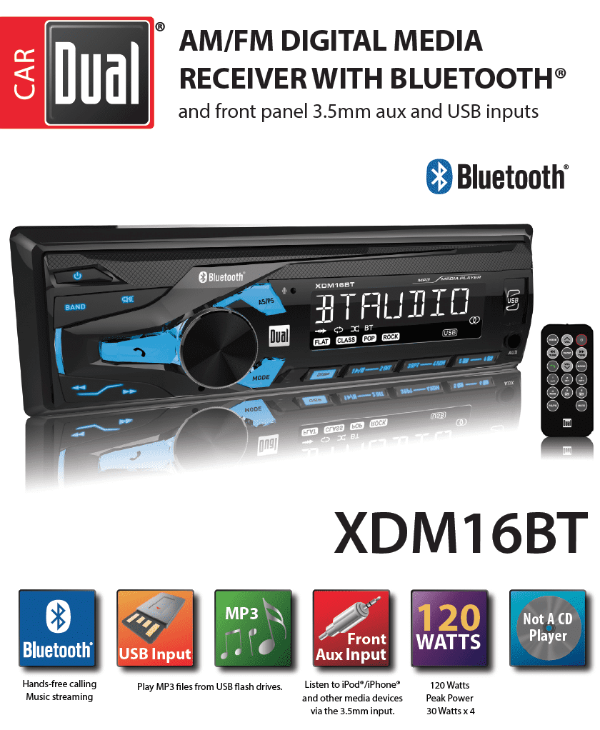 Dual Electronics XDM16BT High 