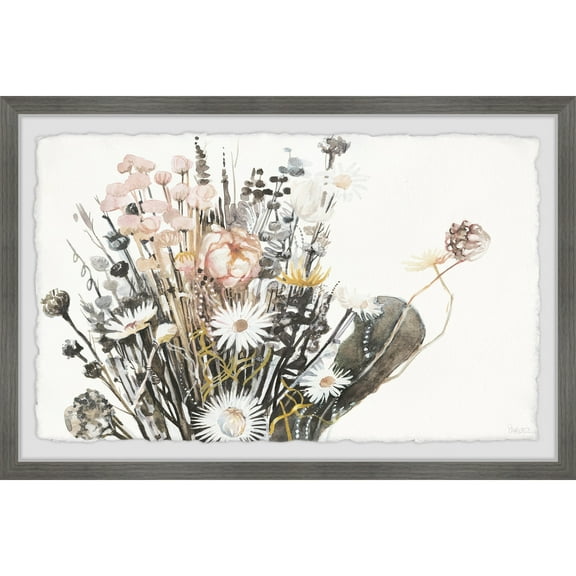 Parvez Taj Flowering Plants Framed Painting Print