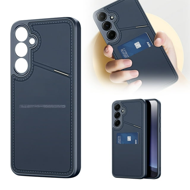Functional Phone Case, With Card Holder & Kickstand, Slim Fit, Durable Drop/Scratch Protection, Universal Compatibility