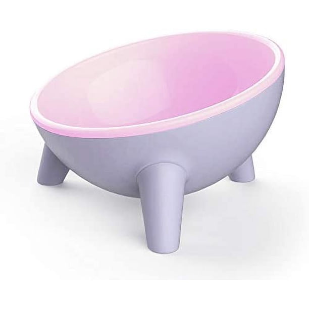 Cuencos para gatos con diseño de inclinación de 15°, cuencos elevados para comida para gatos, la mejor postura de alimentación, protege la columna vertebral de las mascotas, antivómitos, se adapta a