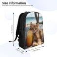 thumbnail image 4 of Sikiie Relaxing Cat With Orange Juice Print Single-sided Full-body Backpack with Computer Compartment 600D Oxford Fabric Backpack, Suitable for School, Work, 4 of 8