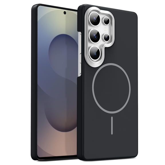 For Samsung Galaxy S25 FE Phone Case,Compatible with Mag-safe,Ultra Slim Anti-Scratch Protection,Shockproof Anti-fall Rugged Thin Fit Lightweight Drop Protection Durable Phone Case,Black