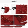 thumbnail image 5 of Red Marble Texture Tier Curtains, Vintage Minimalism Abstract Ombre Art Light Filtering Kitchen Curtains, 2Pcs Rod Pocket Half Window Treatments Panels for Sink Cafe Cabinet Basement 27.5x45 Inches, 5 of 9