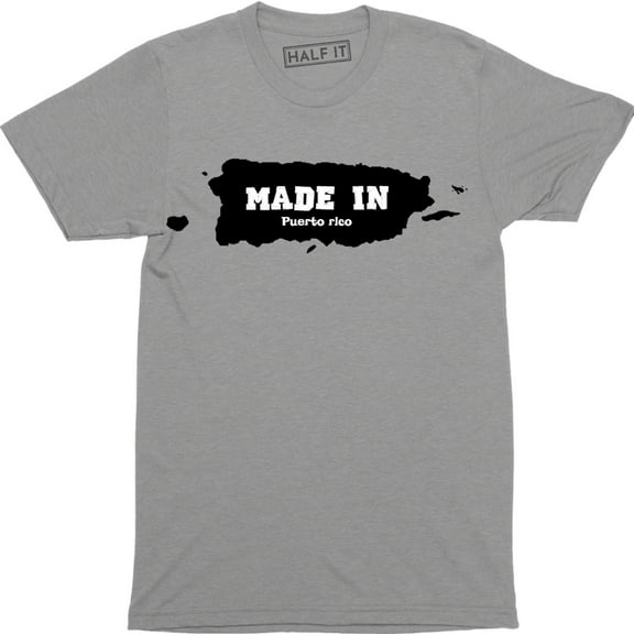 Made In Puerto Rico Home State Island Pride Born And Bred Men T-Shirt