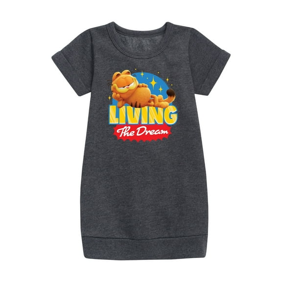 Garfield - Living The Dream - Toddler & Youth Girls Fleece Dress