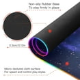 thumbnail image 4 of Large RGB Gaming Mouse Pad Led Glowing Mousepad Non-Slip Rubber Base 13 Light Modes 35.4x15.7 Blue Planet in Space, 4 of 6