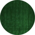 thumbnail image 1 of Ahgly Company Indoor Round Abstract Green Contemporary Area Rugs, 3' Round, 1 of 1