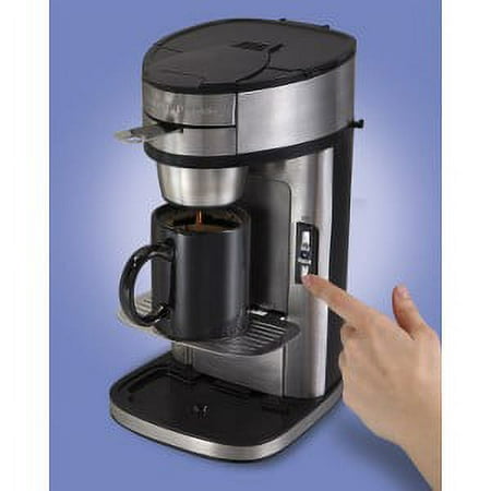Hamilton Beach - Single Serve Coffee Maker - Stainless Steel