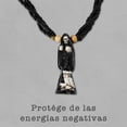 thumbnail image 4 of Collar Rosario Personal Santa Muerte Todo Negro Total, 4 of 6