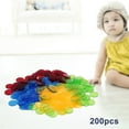thumbnail image 4 of Esquirla Jetons de Bingo Transparents Assortis Colorés Cartes à Jouer Jetons de Jeu Enfant Math Seulement 200 Jetons, 4 of 6