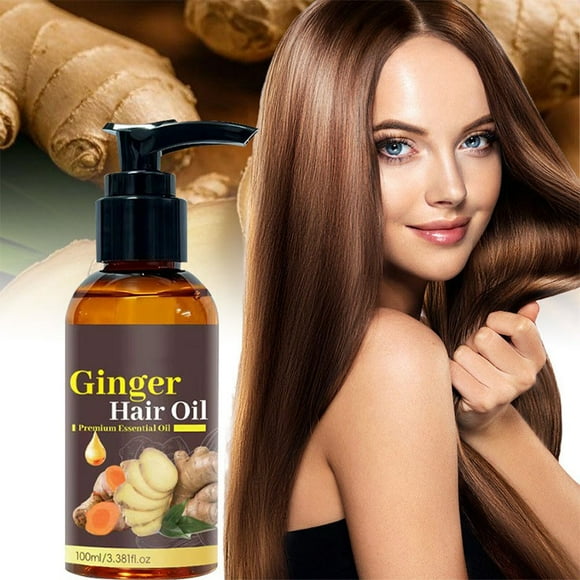 Aceite esencial de jengibre. Aceite nutritivo para el cuidado del cabello. Suaviza, aporta brillo e hidratación. 100 ml. Cuidado del cabello.