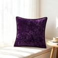 thumbnail image 5 of Zynviq Purple Decorative Pillow Covers 18x18inch Couch Pillow Covers Solid Color with Zipper Polyester Square, 5 of 6