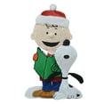 thumbnail image 3 of Northlight LED Lighted Peanuts Charlie Brown and Snoopy Caroling Outdoor Christmas Decoration - 32", 3 of 6
