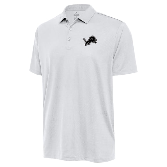 Men's Antigua White Detroit Lions-Ellipse Performance Polo