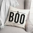 thumbnail image 3 of Creative Products Boo Ghost On Wood 16 x 16 Spun Poly Pillow, 3 of 3