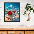 thumbnail image 3 of Hilo Algodón Bordado Punto Cruz Cristal Amor Rosa Impreso 11CT 40x50cm, 3 of 9