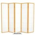 thumbnail image 7 of Red Lantern 6 ft. Tall Double Cross Shoji Screen - Honey - 5 Panels, 7 of 7