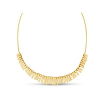18kt Gold Over Sterling Silver Graduated Detached Cleo Necklace, 18"