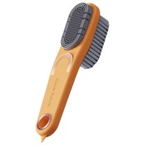 Pompotops Shoe Cleaner, Multifunctional Shoe Brush, Household Dual Head Brush, Clothing Brush, Shoe Brush, Non Damaging Shoe Brush, Multifunctional Board Brush, Cleaning Brush, Orange