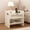 White, variant on GarveeHome Rattan Nightstand Set of 2, Bedside Table, Modern Night Stand with Type-C Charging Station, 2 Drawer, Walnut