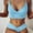 Light Blue, variant on Jacenvly 2024 Bikinis for Juniors 2 Piece Comfortable New Bra Pad No Steel Quick Drying Single Wearing Floral Bikini Swimsuit Split Suit Multicolor Fashion Beach Bikini Wrap Green