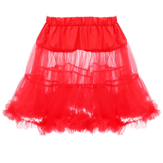 Vintage Señora Neto Rodillo De La Roca Enaguas De La Enagua De La Falda Del Tutú Rojo De Lujo L Sunnimix Roca De La Enagua