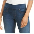 thumbnail image 2 of Style & Co Women's Straight Fit Pull On Jeans Blue Size Small, 2 of 3