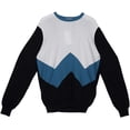 thumbnail image 1 of Heritage Pull-Over V Neck Blanc / Bleu pour Hommes - L, 1 of 2