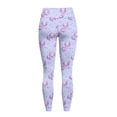thumbnail image 6 of Renewold Axolotl Star Violet Yoga Pants for Women with Pockets Full Length Workout Yoga Pants High Waisted Tummy Control Athletic Pants Activewear Casual Leggings, M, 6 of 8
