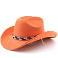 thumbnail image 5 of OJSFQUFP Cowboy Hat for Women and Men with Shapeable Wide Brim Cattleman Western Hats for Cowboys, 5 of 5