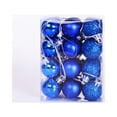 thumbnail image 4 of npkgvia Christmas Decorations,Hanging Decor,Christmas Tree Pendant Christmas Decoration Ball Plastic Christmas Display Ball Pendant 3cm 24PCS,Clearance, 4 of 6
