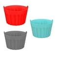 thumbnail image 3 of Set of 3 Pcs Air Fryer Baking Mould Reusable Food-Grade Silicone Mould Cups Non-Stick Air Fryer Accessories Air Fryer Egg Moulds for Eggs,Cupcakes,Muffins,Custards, 3 of 4