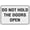 Warning Sign 5, variant on Do Not Lean On Barrier Sign 8"x12" - Aluminum Tin Warning for Home Outdoor Garden, Durable Safety Decor for Crowd Control