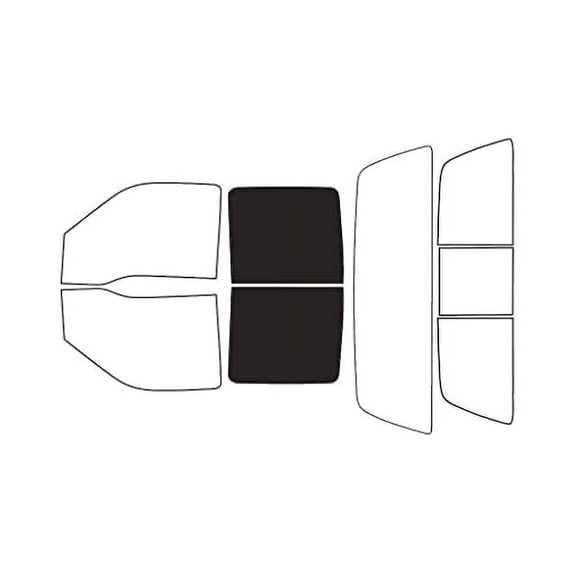 Rvinyl Car Window Pre Cut Tint Kit Back 20% Single Ply Fits Ford F-250 1999-2007 4 Door