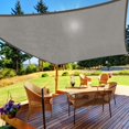 thumbnail image 1 of Shade Sail HappyTrends, 3 x 4 m, protección UV de alta resistencia, color gris, 1 of 7