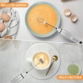 thumbnail image 2 of Tance Tech Rechargeable Milk Frother Handheld, USB Rechargeable Frother for Coffee, 3-Speed Adjustable - Mini Electric Milk Foam Maker with 3 Stainless whisks for Cappuccino, Latte, Bul, 2 of 3