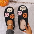 thumbnail image 6 of Shadoumai Halloween Slippers Pumpkin Slippers for Womens Mens Cute Comfy Bedroom Shoes,Home House Ladies Fuzzy Slipper,indoor Outdoor Memory Foam Slipper, 6 of 9