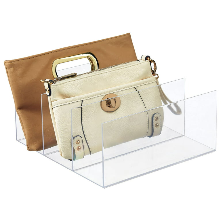 Clear Handbag Storage Organizer for Closet, 3 Packs Acrylic