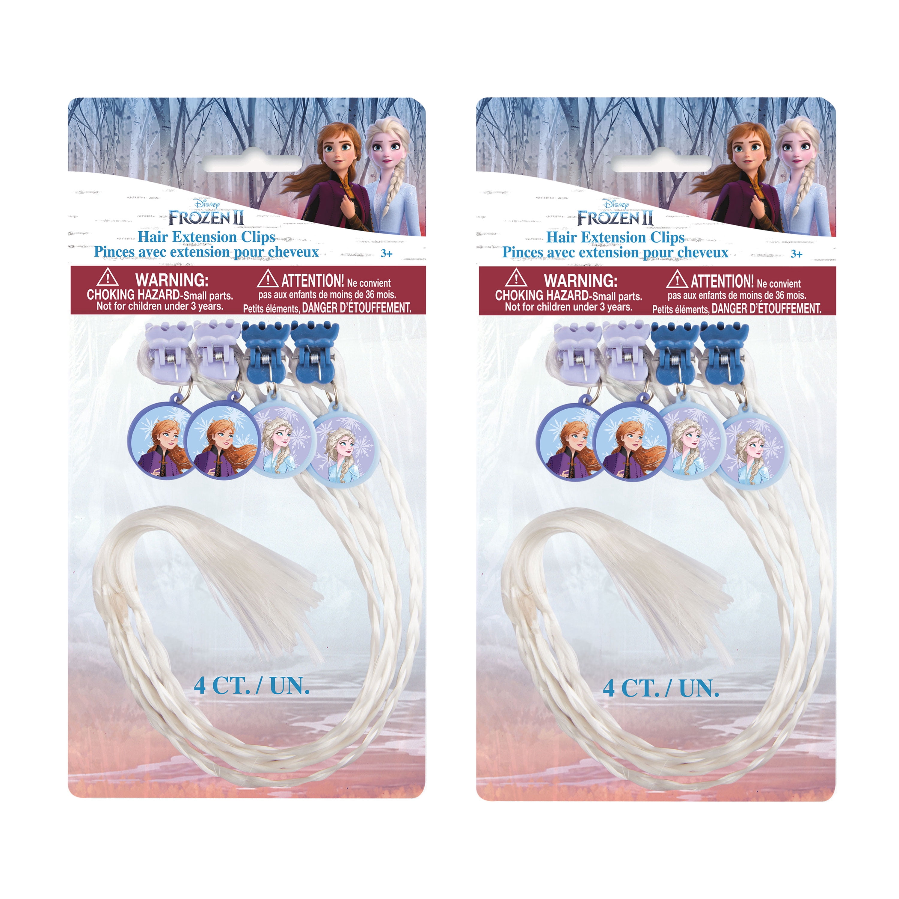 Disney Frozen 2 Hair Extension Clips 8ct Walmart Com