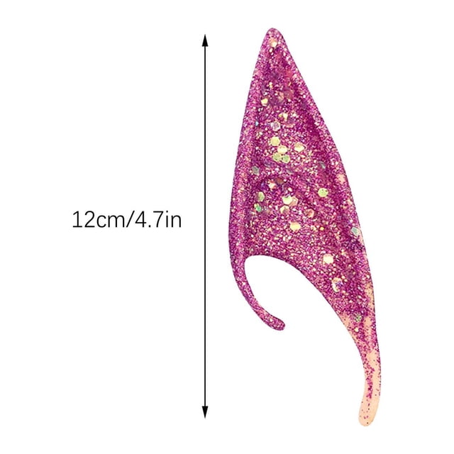 Artificial Flowers Halloween Ears COSPLAY Props Party Ears City Pointed Ears(12cm)